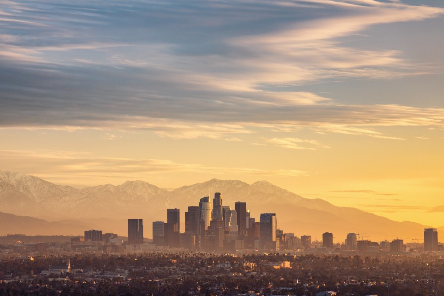 Downtown Los Angeles is seen in a file photo. (Credit: Getty Images)