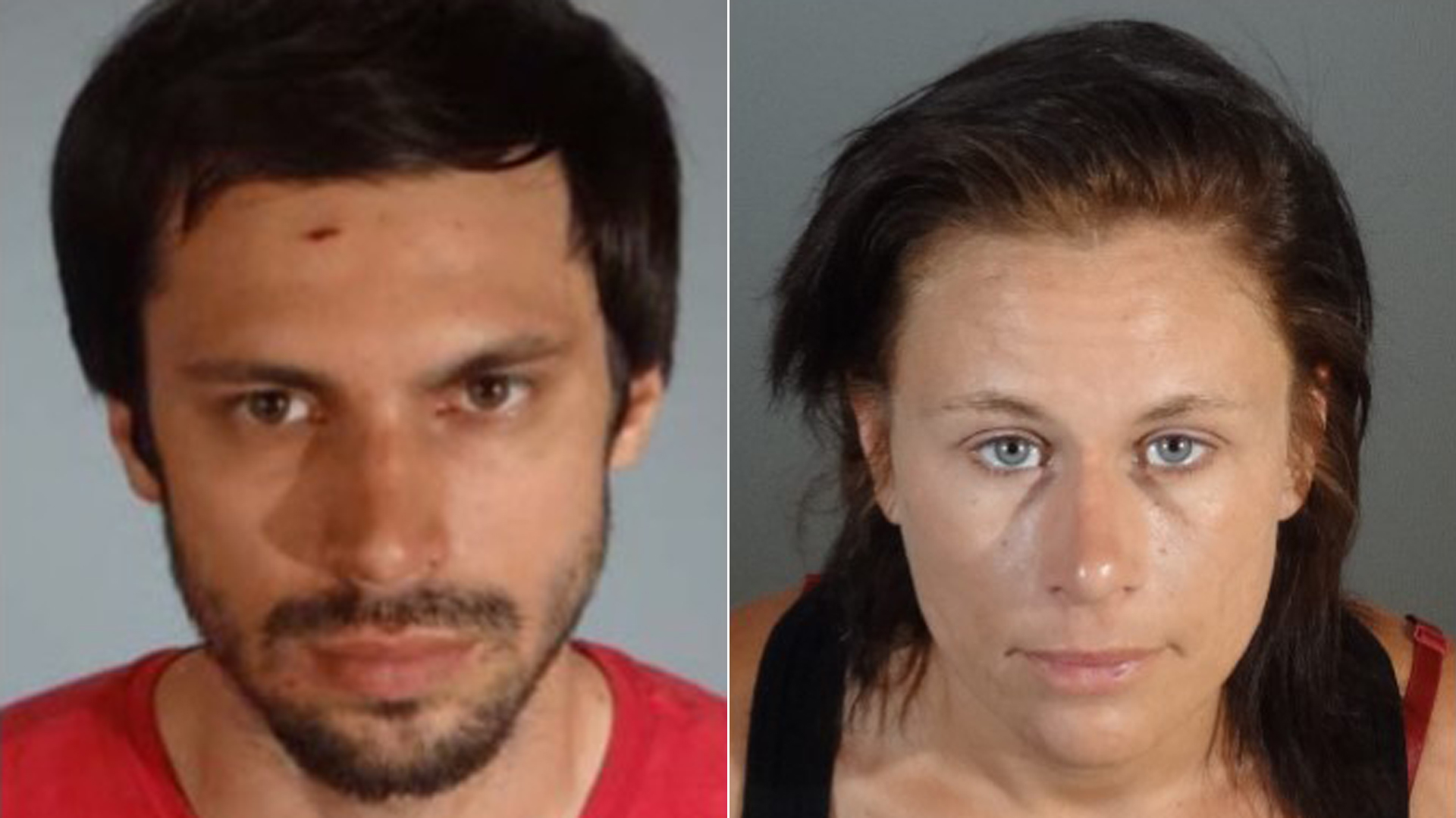 Robert Camou, left, and Amanda Custer are seen in undated photos released July 29, 2019, by the Los Angeles County Sheriff's Department.