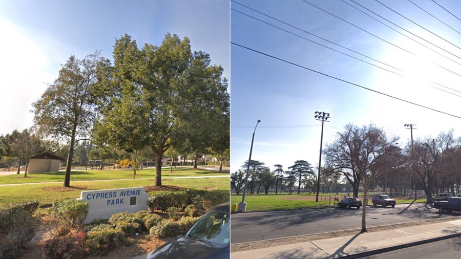 Two parks in Ontario where stabbings were reported July 24, 2019, are seen in these undated images from Google Maps.