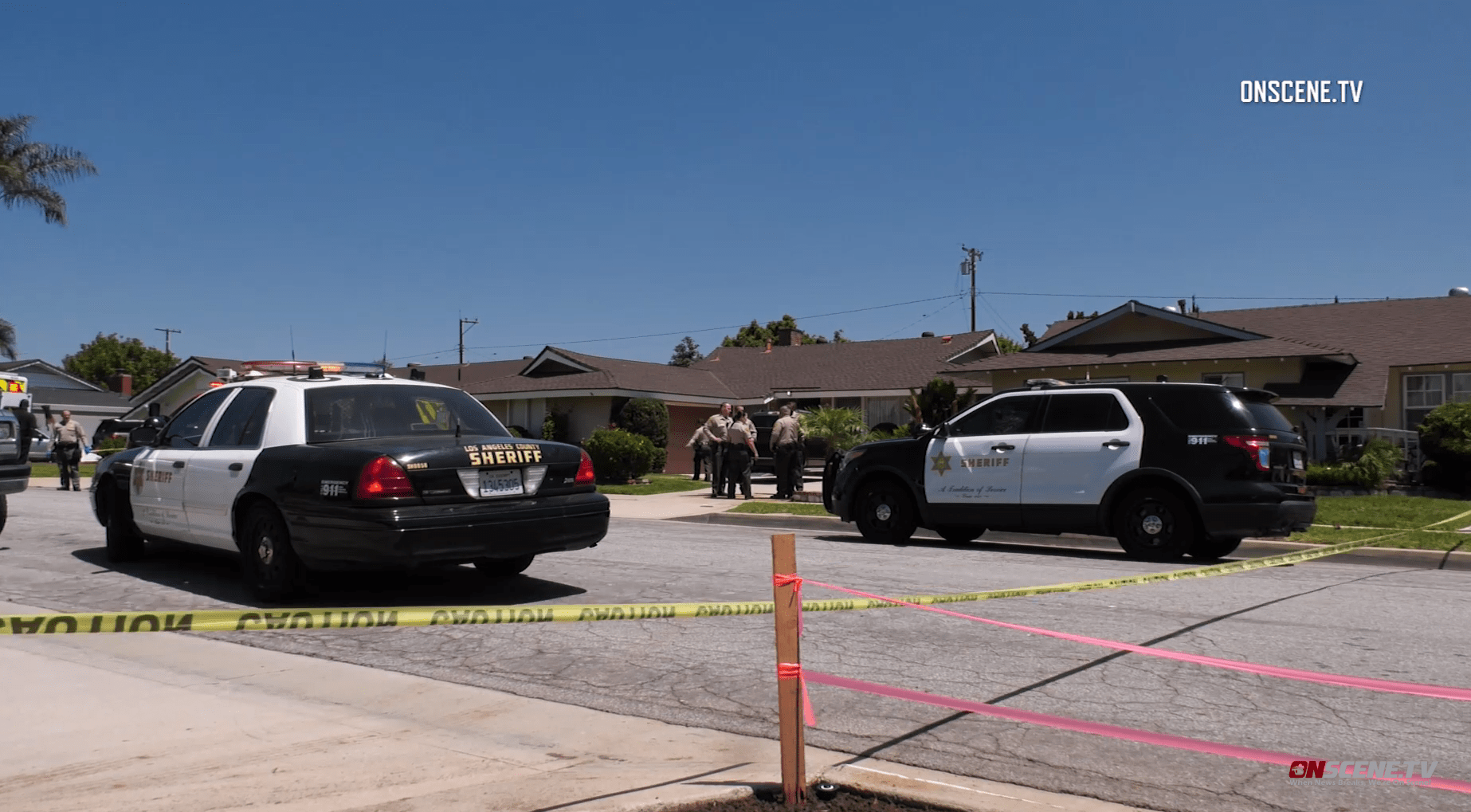 Deputies respond to a stabbing at a home in South Whittier on July 20, 2019. (Credit: Onscene.Tv)