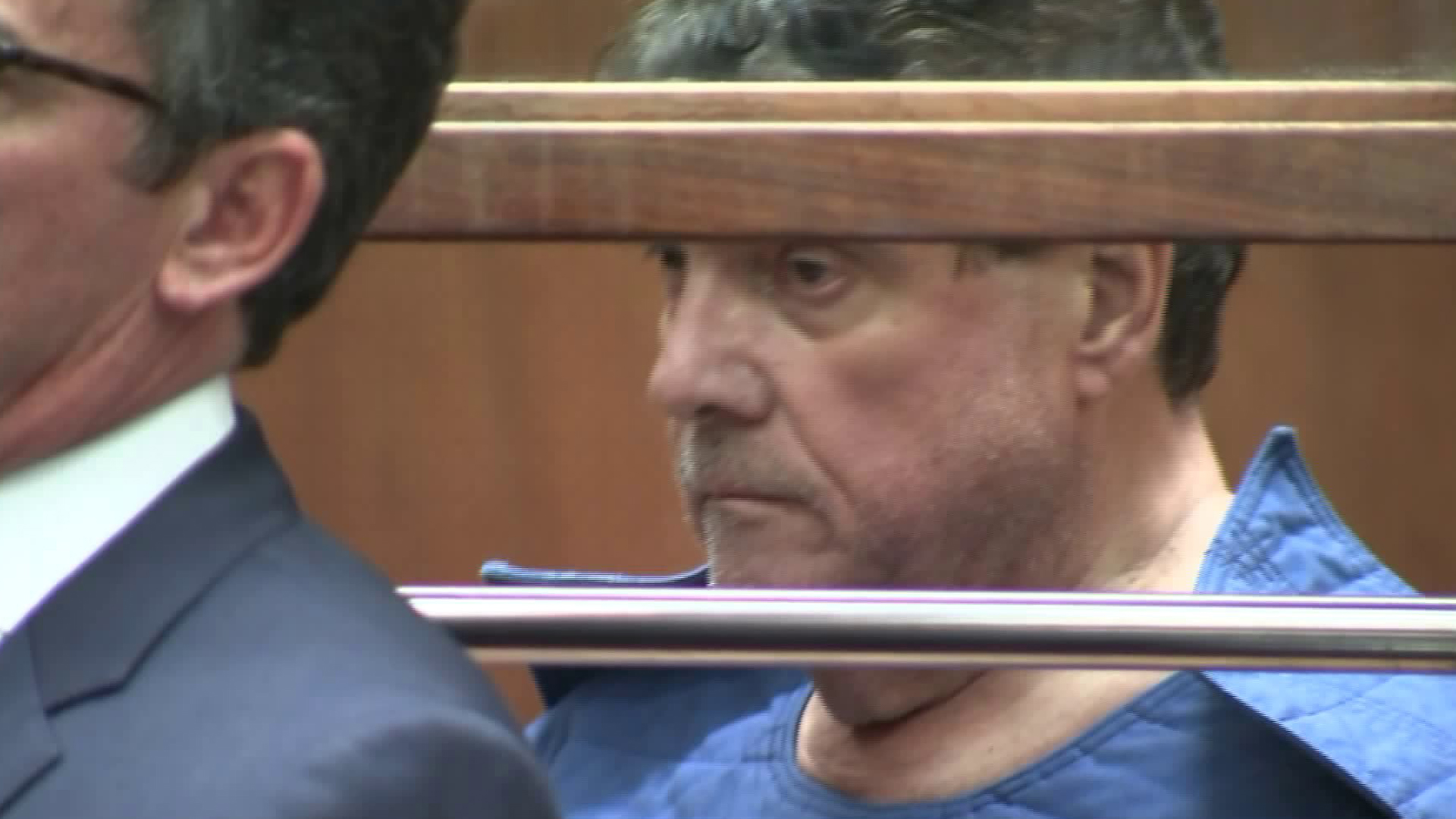 George Tyndall, the former USC gynecologist accused of sexually abusing several patients, appears in Los Angeles Superior Court on July 1, 2019. (Credit: KTLA)