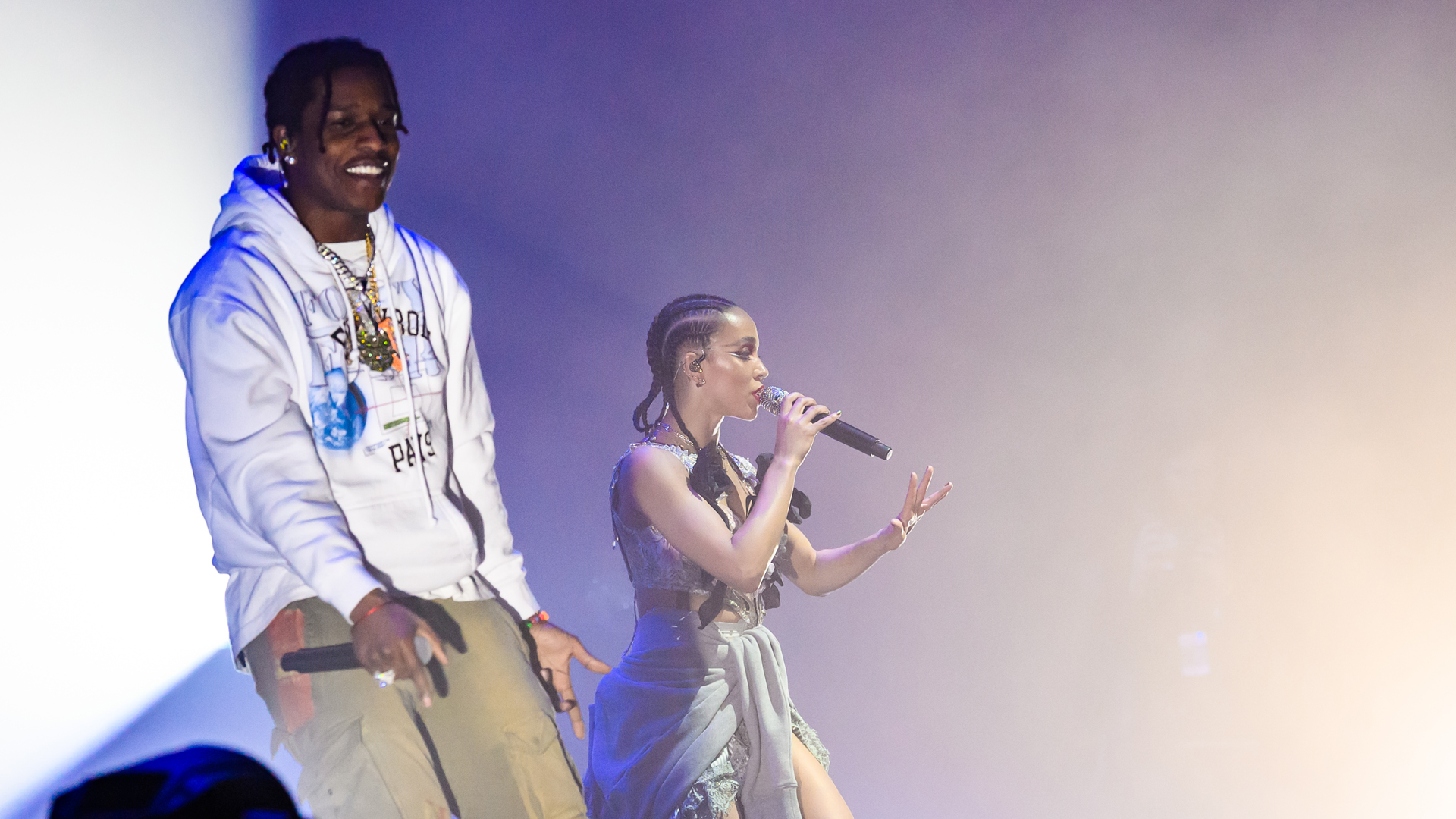 A$AP Rocky and FKA twigs perform in concert at Park Avenue Armory on May 12, 2019 in New York City. (Credit: Noam Galai/Getty Images)