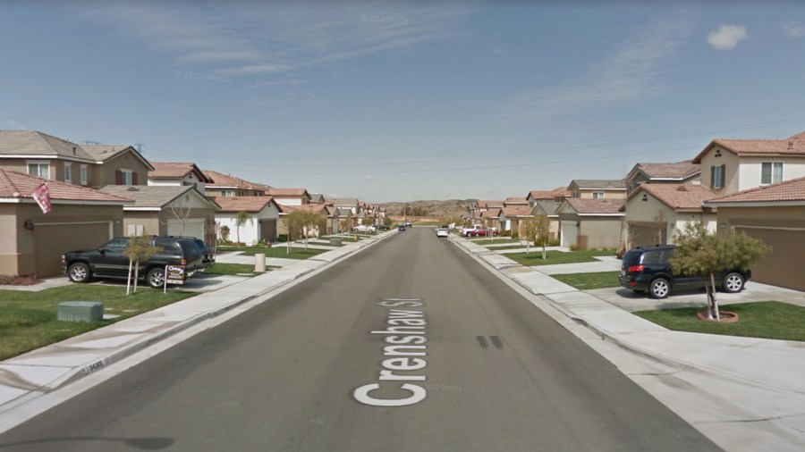 The 34400 block of Crenshaw Street in Beaumont, as pictured in a Google Street View image.