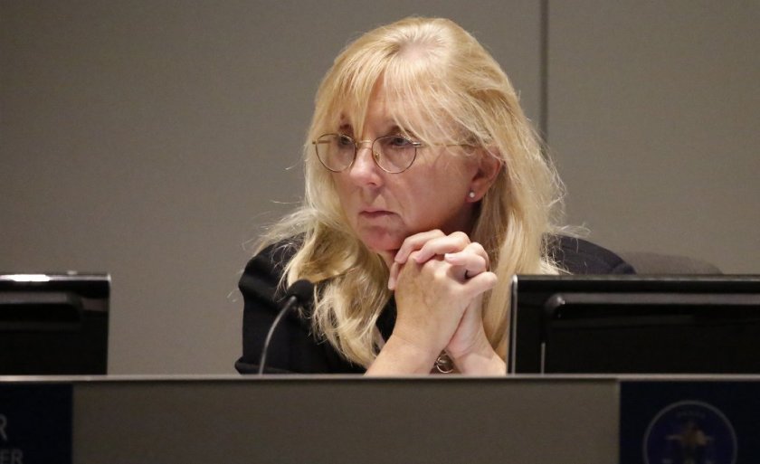 Eileen Decker was elected president of the Los Angeles Board of Police Commissioners on Aug. 20, 2019. (Credit: Al Seib / Los Angeles Times)