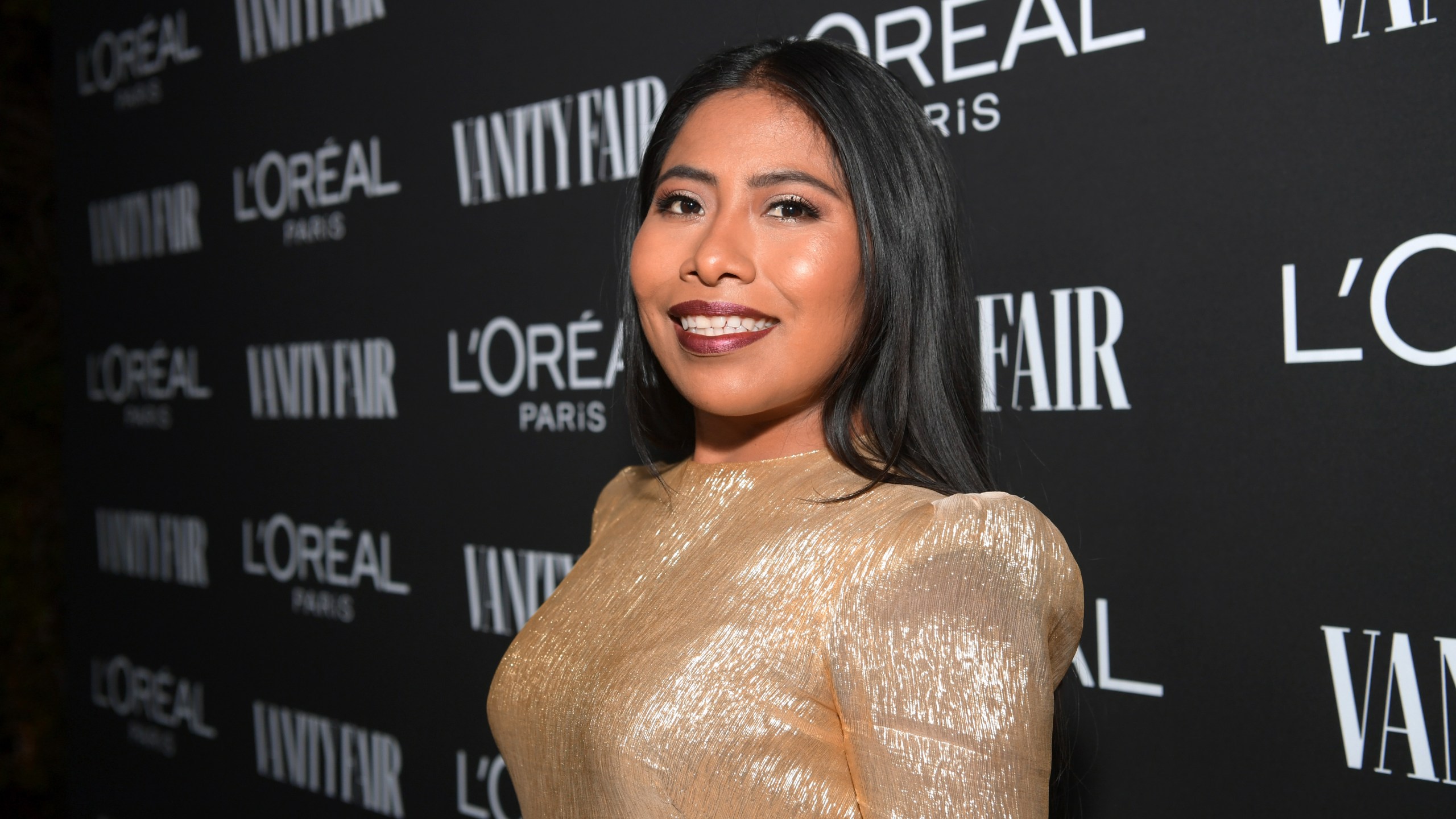 Yalitza Aparicio is seen as Vanity Fair and L'Oréal Paris Celebrate New Hollywood on Feb. 19, 2019, in Los Angeles. (Credit: Emma McIntyre/Getty Images for Vanity Fair)