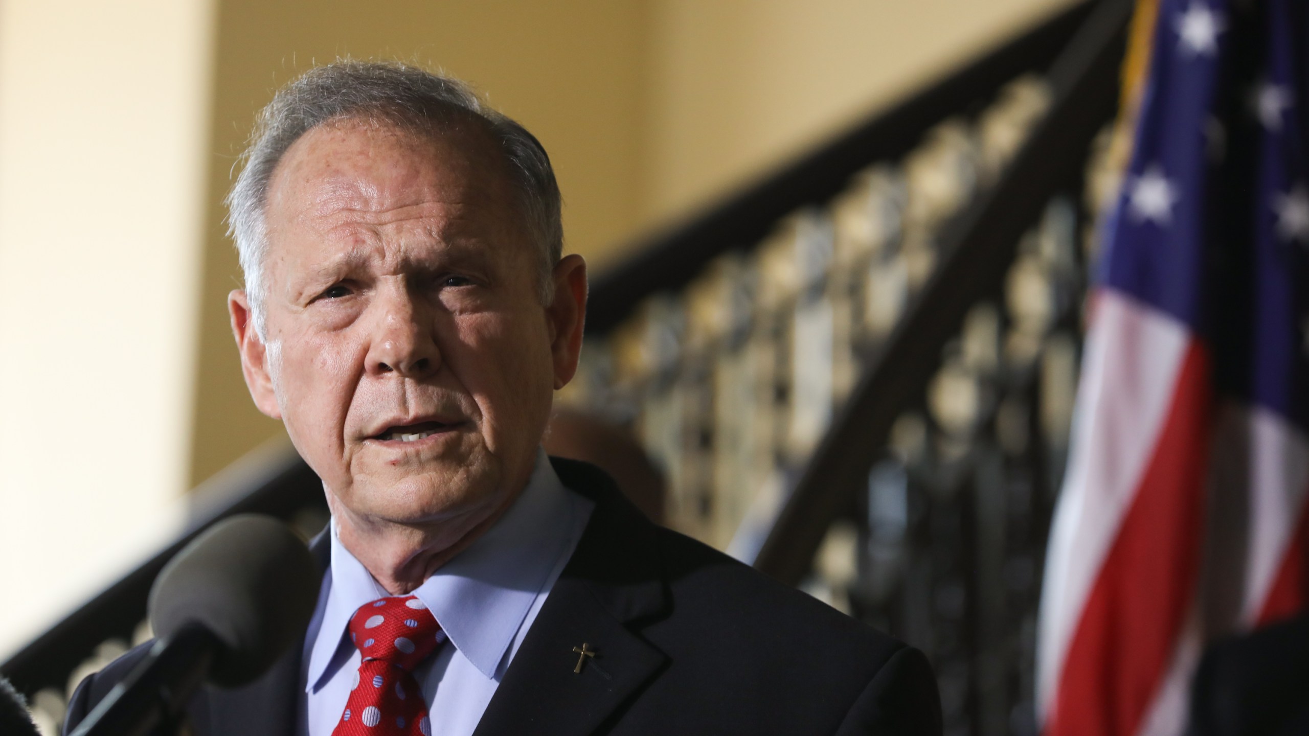 Roy Moore announces his plans to run for U.S. Senate in 2020 on June 20, 2019, in Montgomery, Alabama. (Credit: Jessica McGowan/Getty Images)