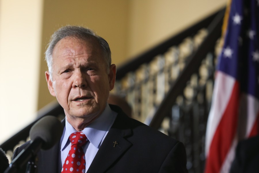 Roy Moore announces his plans to run for U.S. Senate in 2020 on June 20, 2019, in Montgomery, Alabama. (Credit: Jessica McGowan/Getty Images)