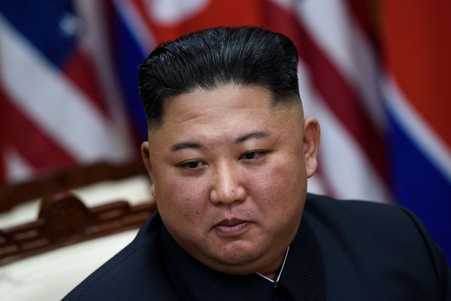 North Korea's leader Kim Jong Un before a meeting with US President Donald Trump on the south side of the Military Demarcation Line that divides North and South Korea, in the Joint Security Area (JSA) of Panmunjom in the Demilitarized zone (DMZ) on June 30, 2019. (BRENDAN SMIALOWSKI/AFP/Getty Images)