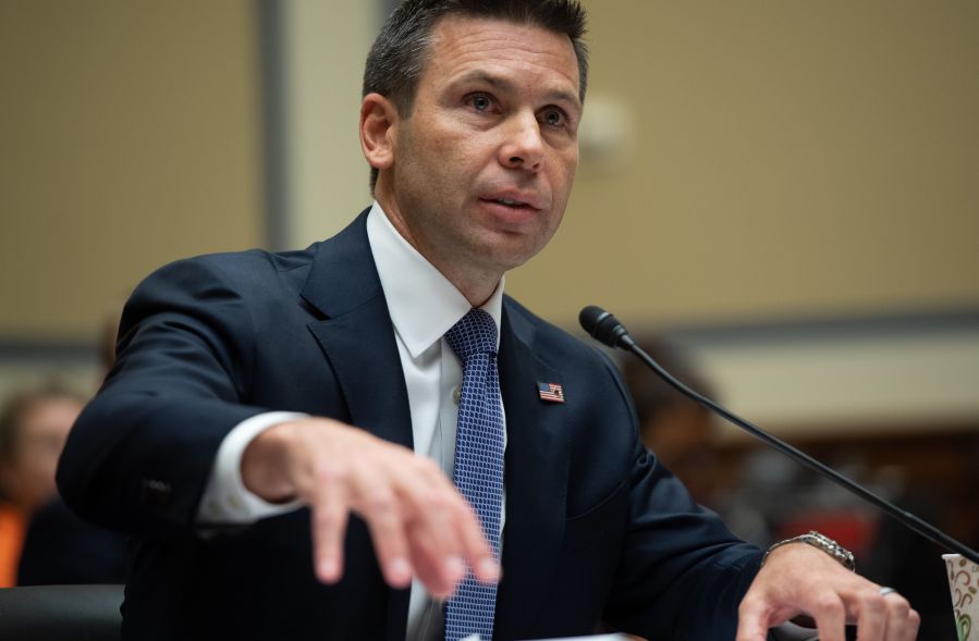 Acting Secretary of Homeland Security Kevin McAleenan testifies during a House Oversight and Reform Committee hearing on Capitol Hill on July 18, 2019. (Credit: Saul Loeb/AFP/Getty Images)