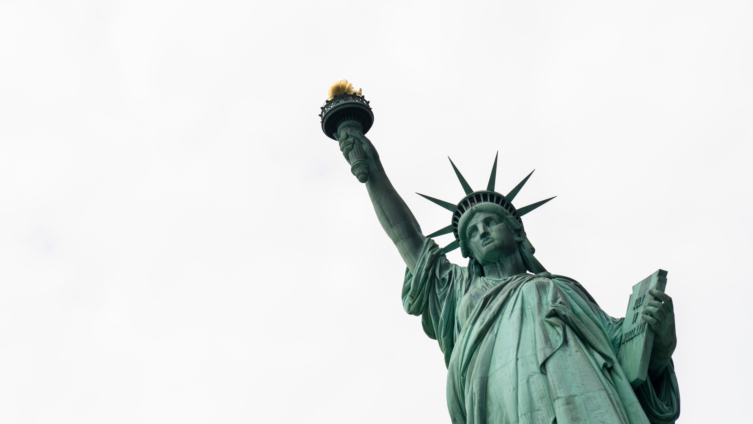 The Statue of Liberty stands on Liberty Island August 14, 2019 in New York City. (Credit: Drew Angerer/Getty Images)