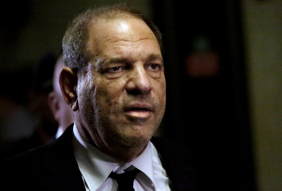 Harvey Weinstein leaves court after his arraignment over a new indictment for sexual assault on Aug. 26, 2019 in New York City. (Credit: Yana Paskova/Getty Images)