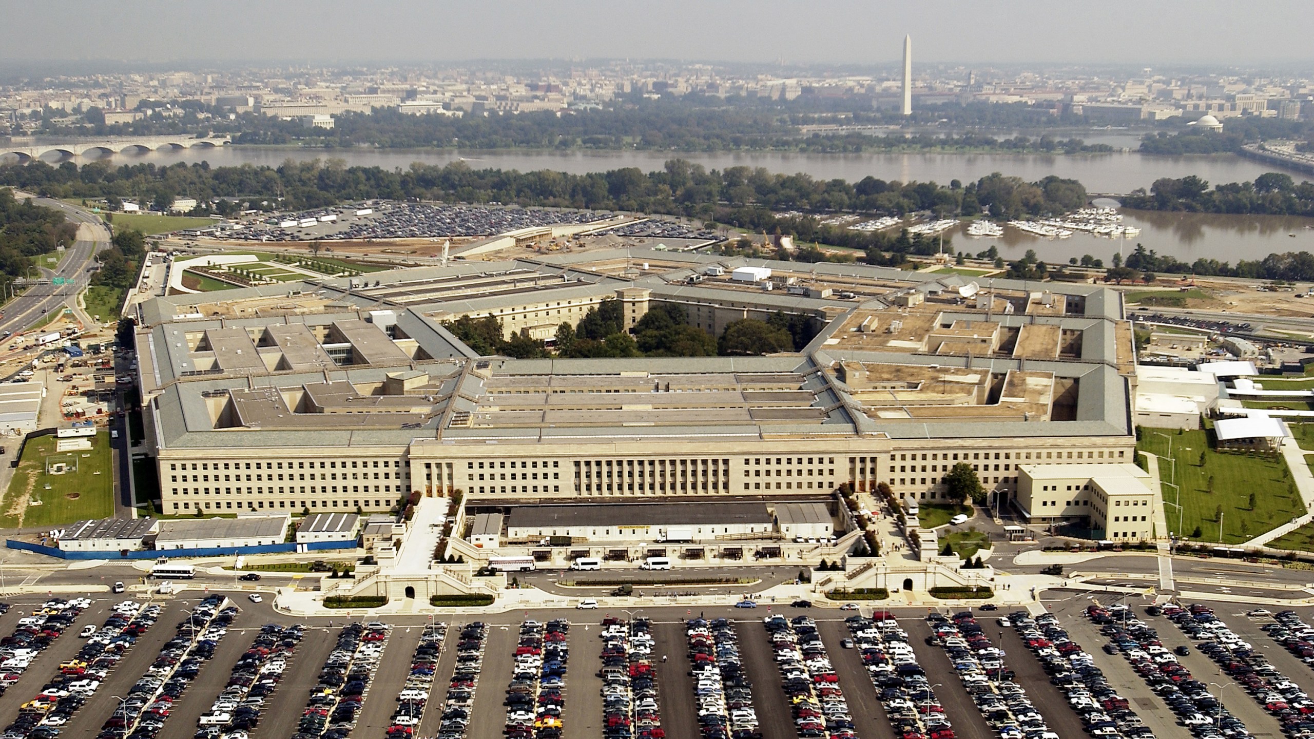 Aerial photo of the Pentagon in Arlington, Virgina on September 26, 2003. (Credit: Andy Dunaway/USAF via Getty Images)