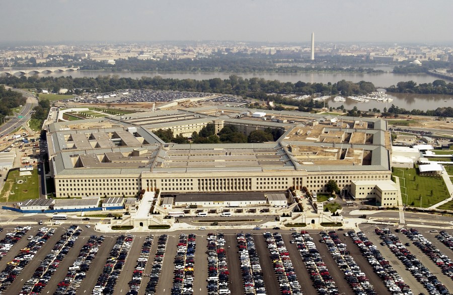 Aerial photo of the Pentagon in Arlington, Virgina on September 26, 2003. (Credit: Andy Dunaway/USAF via Getty Images)