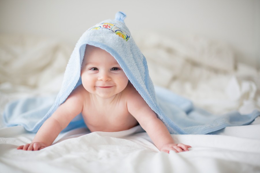 A smiling baby boy is seen in this file photo. (Credit: iStock/Getty Images Plus)