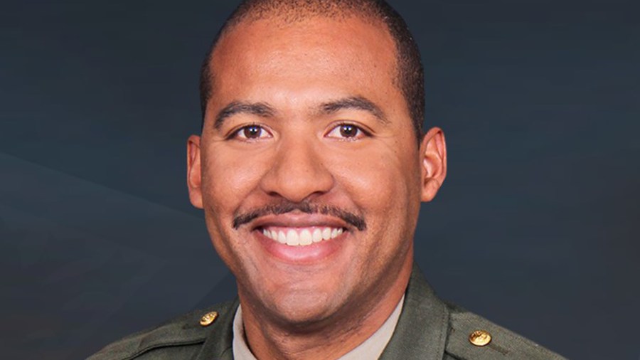 Officer Andre Moye appears in a photo released by the California Highway Patrol on Aug. 13, 2019.