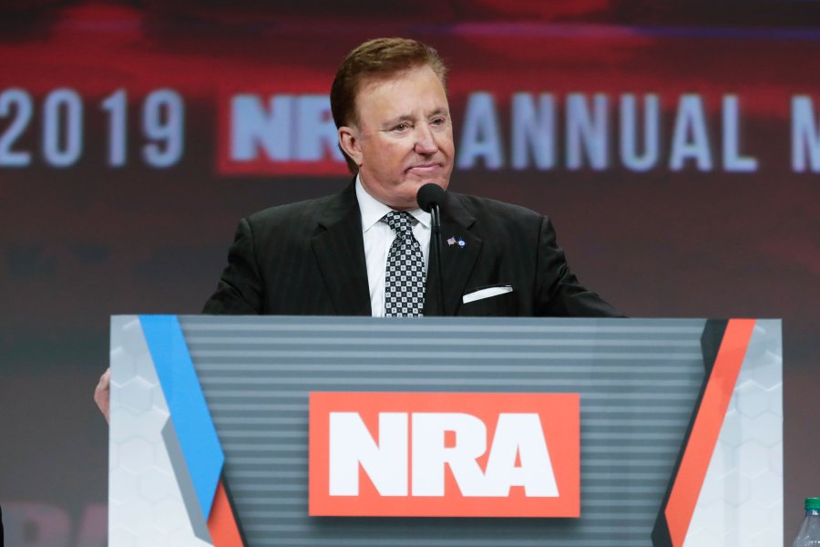 Richard Childress speaks at a National Rifle Association event in this undated photo. (Credit: Michael Conroy/AP via CNN)