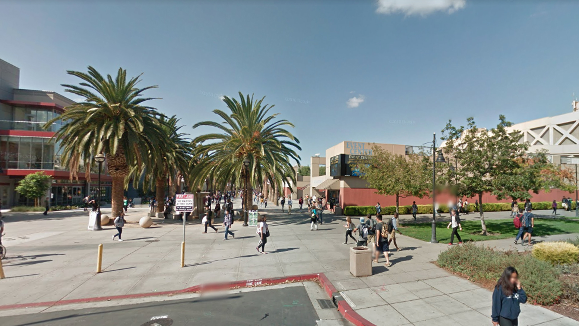 The San Jose State University campus is seen in this Google Maps image.