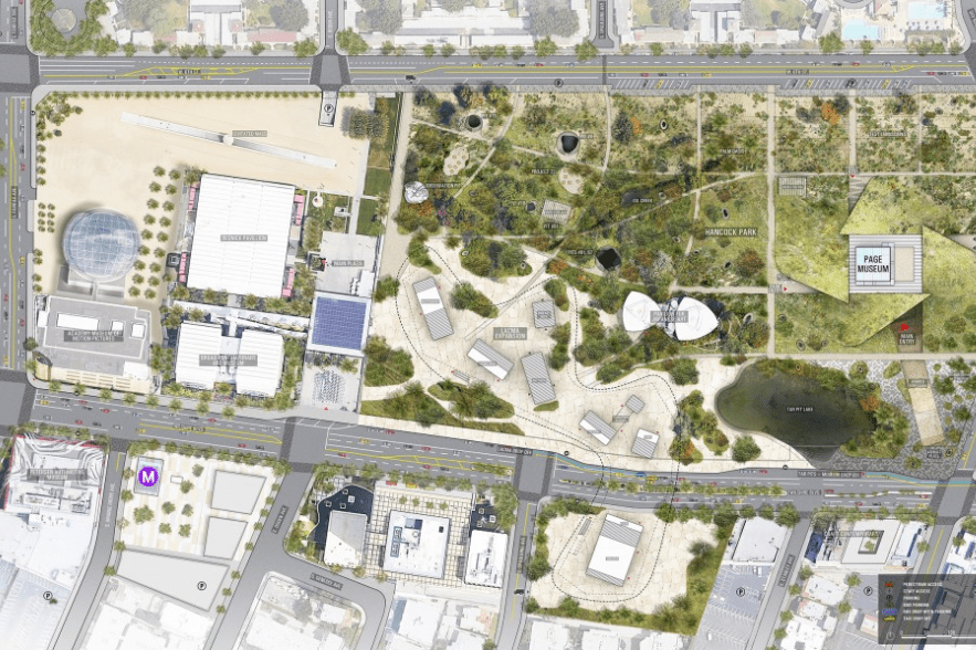 The La Brea Tar Pits released this rendering from Diller Scofidio on Aug. 26, 2019.