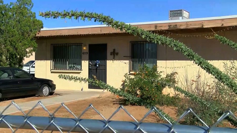 The home in Tucson, Arizona, where police say a man killed his son during an exorcism attempt is seen in this undated photo. (Credit: KOLD via CNN)