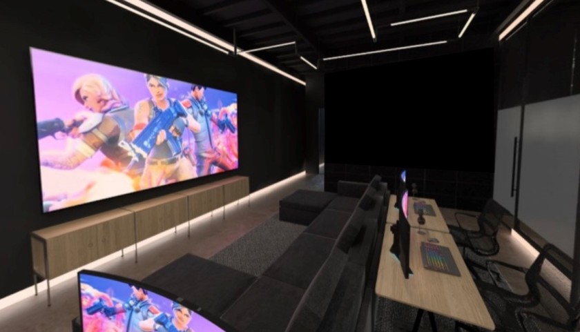 A rendering of Team SoloMid's $13-million, 25,000-square foot esports training facility in Playa Vista.(Credit: NxT Studios via Los Angeles Times)