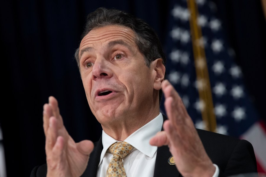 New York Governor Andrew Cuomo speaks during a press conference to discuss Amazon's decision to bring a new corporate location to New York City, Nov. 13, 2018, in New York City. (Credit: Drew Angerer/Getty Images)