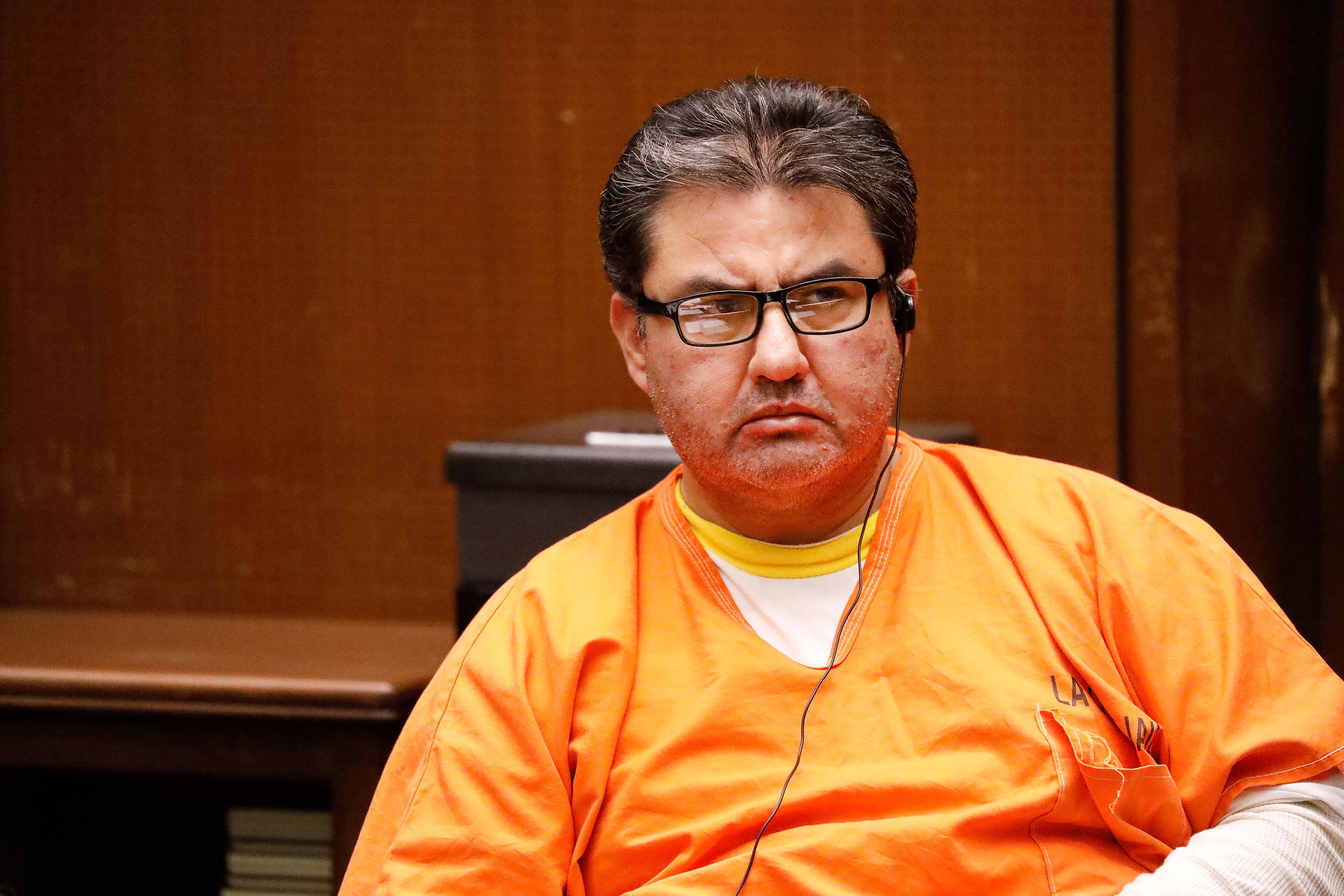 Naason Joaquin Garcia, the leader of a Mexico-based evangelical church with a worldwide membership of more than one million appeared for a bail review hearing in Los Angeles Superior Court on July 15, 2019. (Credit: AL SEIB/AFP/Getty Images)