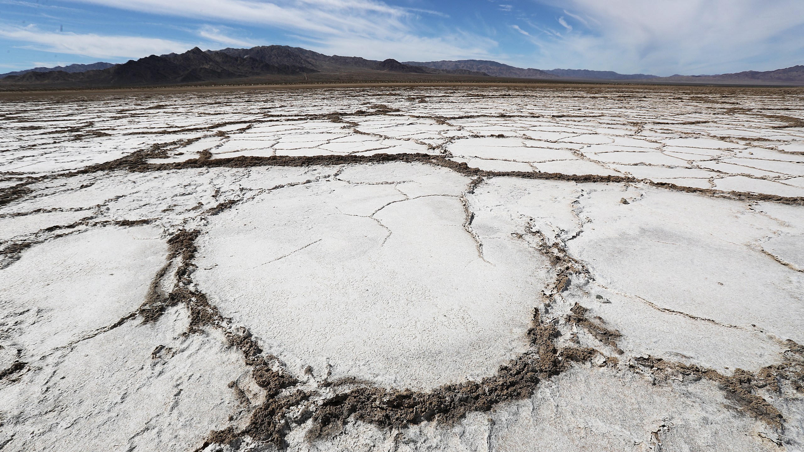 Bristol Lake, a dry lake bed, stands in the Mojave desert on Sept. 22, 2019 in Amboy, Calif. (Credit: Mario Tama/Getty Images)