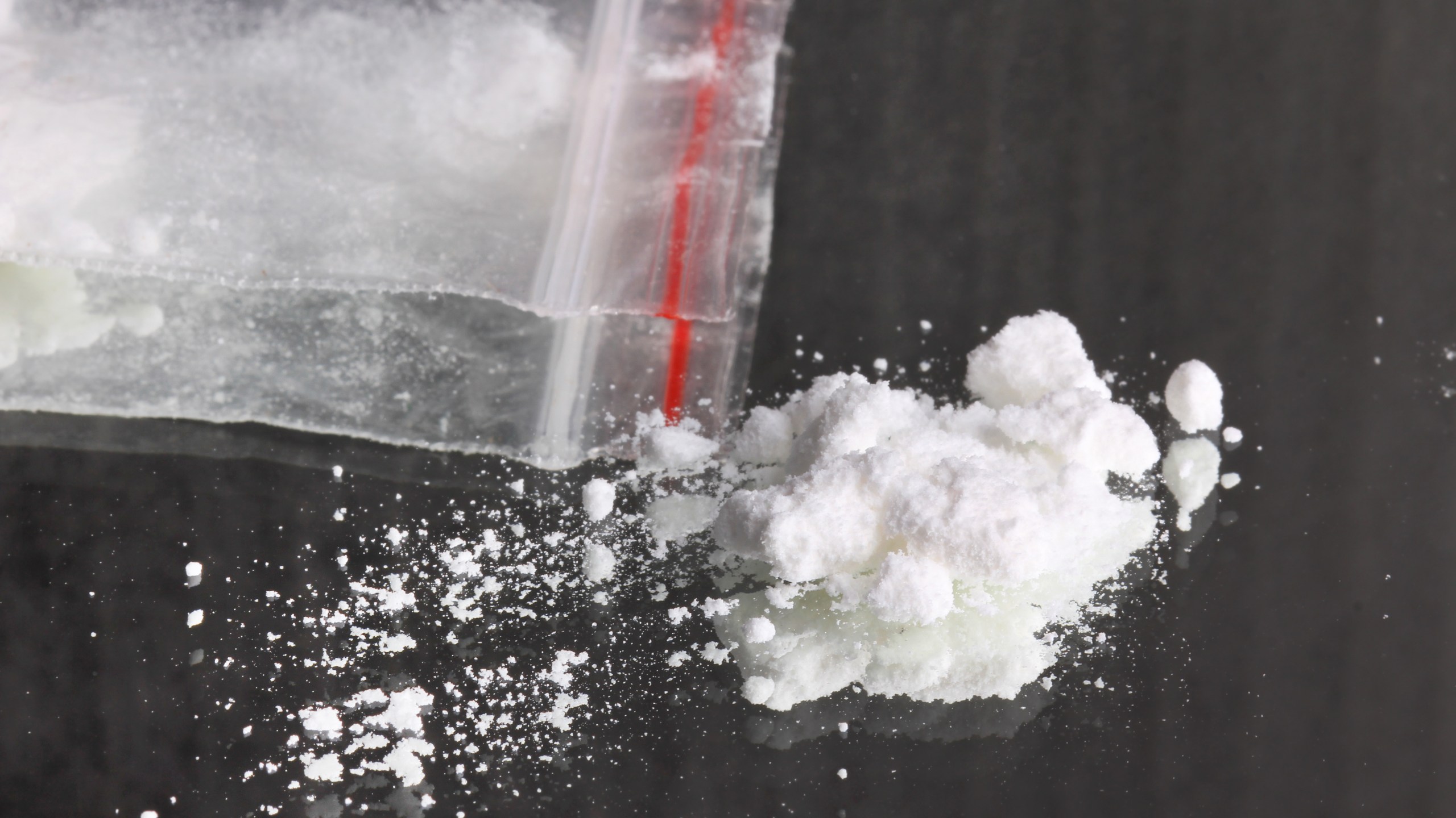 A pile of cocaine appears in an undated photo from Getty Images.