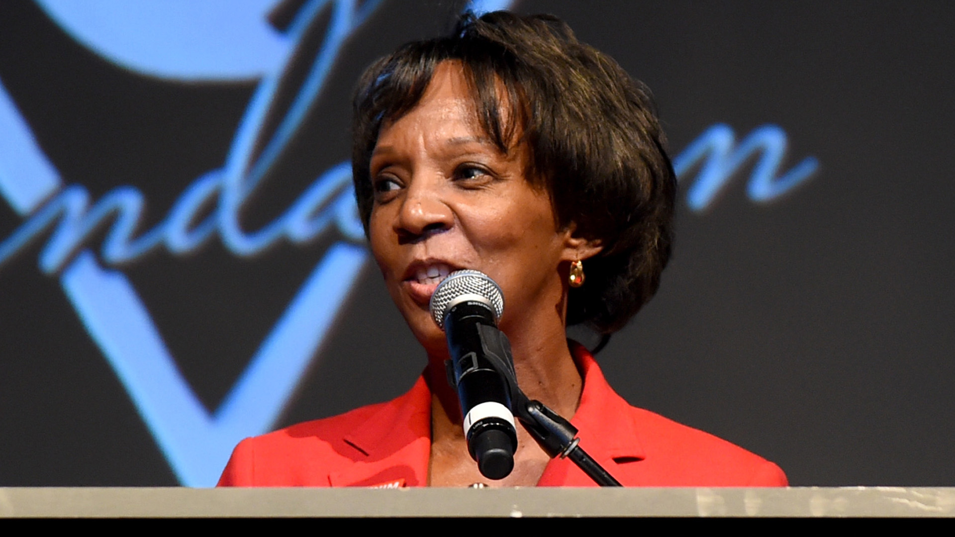 District Attorney of Los Angeles County Jackie Lacey speaks on April 29, 2015, in Los Angeles. (Credit: Jason Merritt/Getty Images for GUESS)