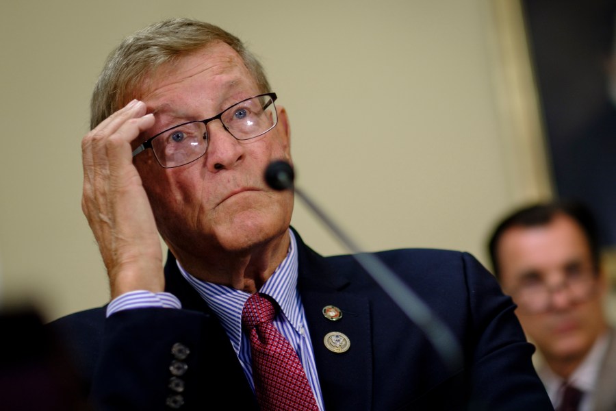 Rep. Paul Cook listens to the House Rules Committee Chairman as amendments to the National Defense Authorization Act for approval so it can be debated on the floor of the House on July 12, 2017 in Washington, D.C. (Credit: Pete Marovich/Getty Images)