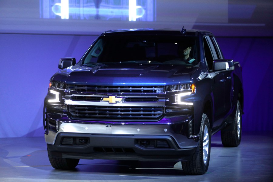 The Chevrolet Silverado 1500 is seen at the 2018 North American International Auto Show on Jan. 13, 2018, in Detroit, Michigan. (Credit: Bill Pugliano/Getty Images)