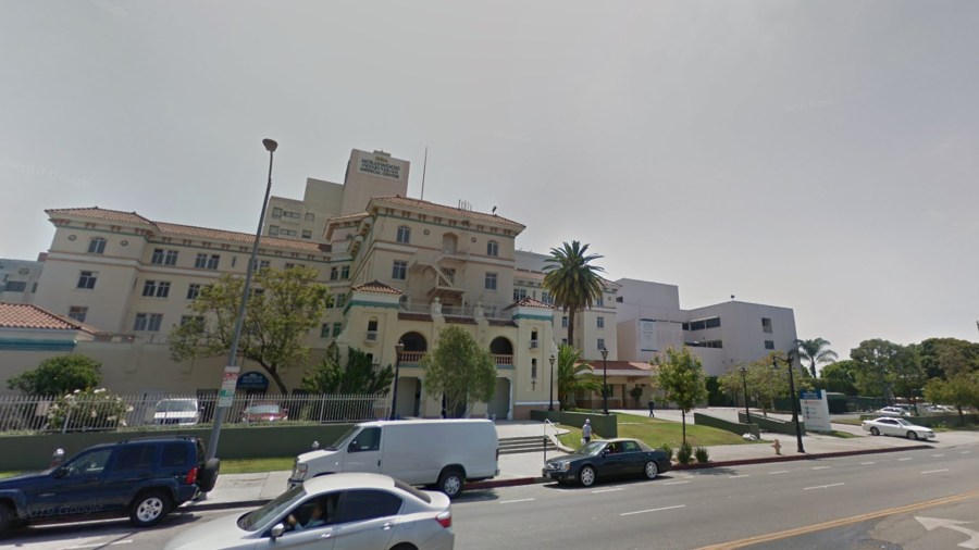 Hollywood Presbyterian Medical Center in East Hollywood is pictured in an image from Google Maps.