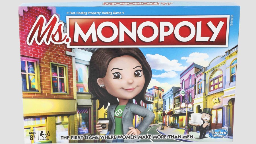 Ms. Monopoly is meant to celebrate women's empowerment by giving women a head start in the game. (Credit: Hasbro)