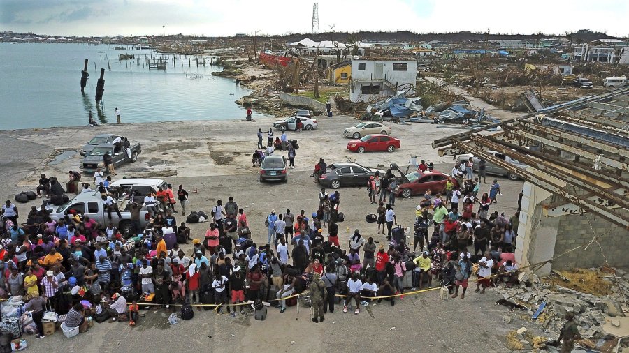 About 3,900 evacuees escaping Hurricane Dorian's devastation in the Bahamas have been processed through south Florida by air and sea, officials said. (Credit: Al Diaz/AP via CNN Wire)