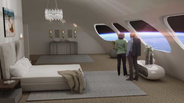 What the space hotel might look like inside. (Credit: Gateway Foundation)