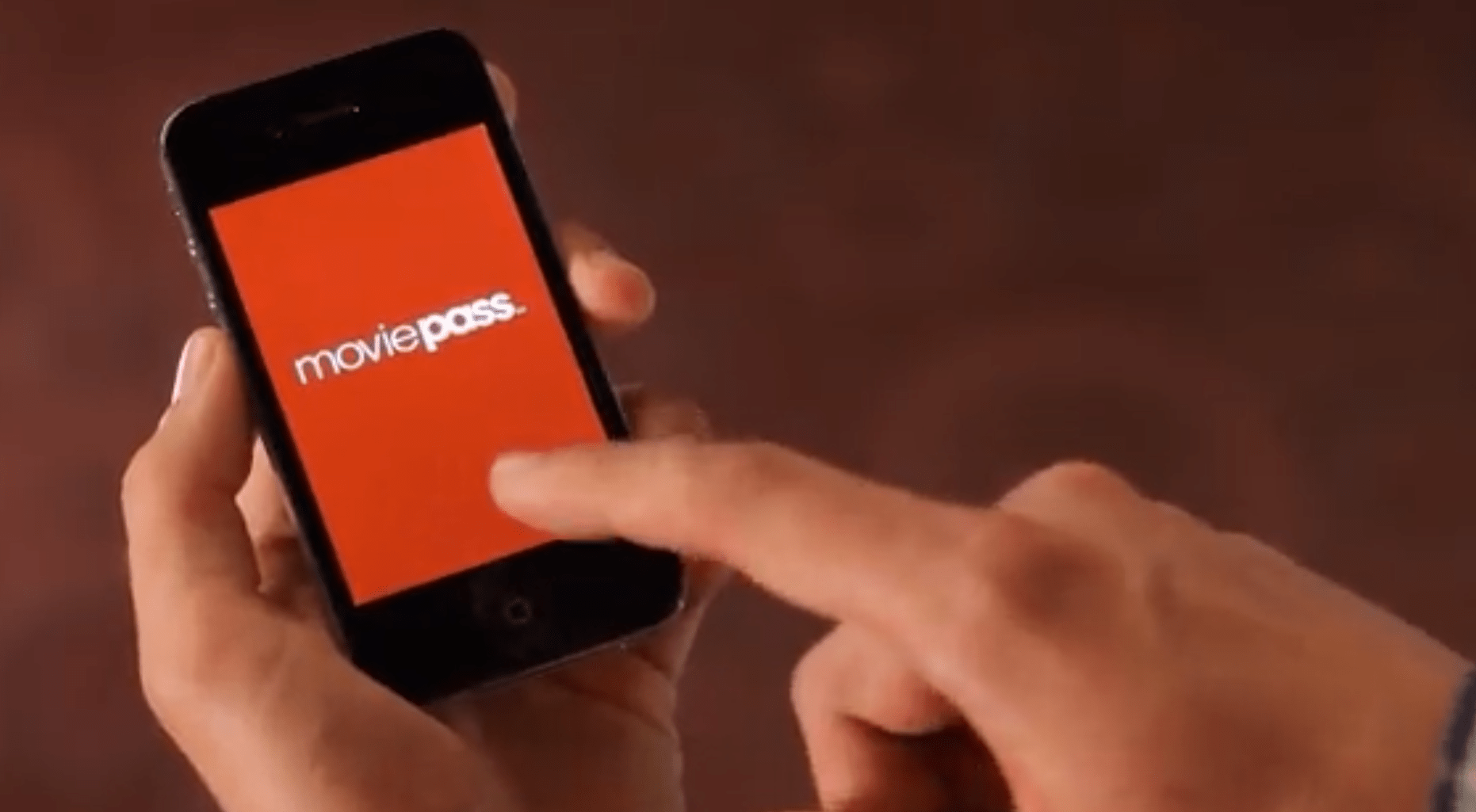 The MoviePass app is seen in an undated image provided by the company. (Credit: MoviePass via CNN)