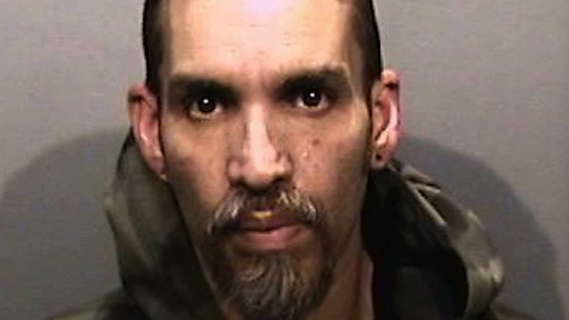 Derick Almena appears in a 2017 booking photo released by the Alameda County Sheriff's Office. (Credit: KGO via CNN)