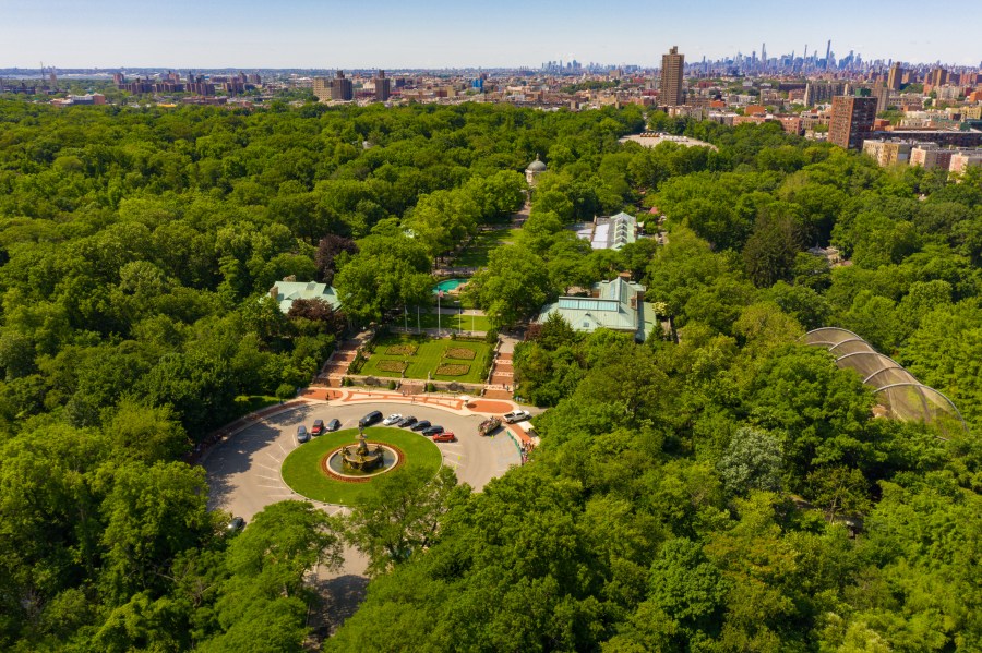 An aerial view of the Bronx Zoo in New York City is seen in an undated photo. (Credit: iStock / Getty Images Plus)