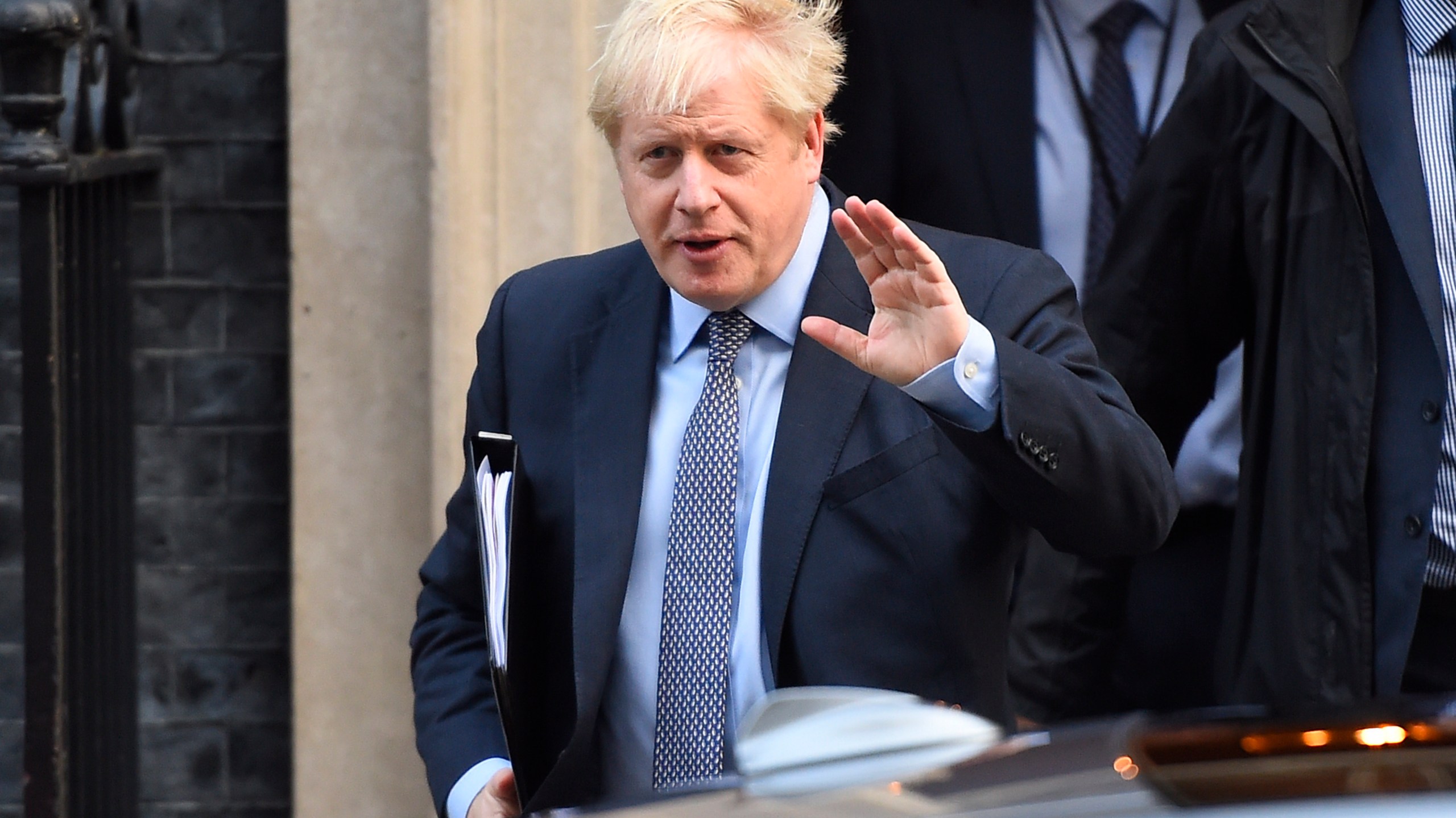 Prime Minister Boris Johnson leaves Downing Street for the House of Commons on Oct. 19, 2019 in London. (Credit: Peter Summers/Getty Images)