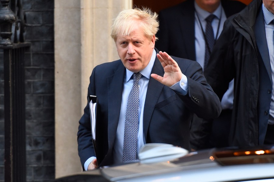 Prime Minister Boris Johnson leaves Downing Street for the House of Commons on Oct. 19, 2019 in London. (Credit: Peter Summers/Getty Images)