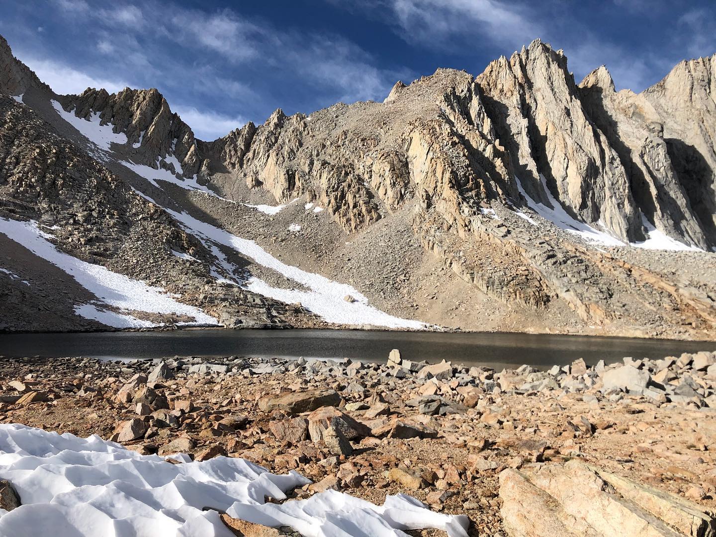 The site below Mount Williamson where remains were found is shown in a photo shared to Facebook by CHP - Inland Division Air Operations on Oct. 17, 2019.