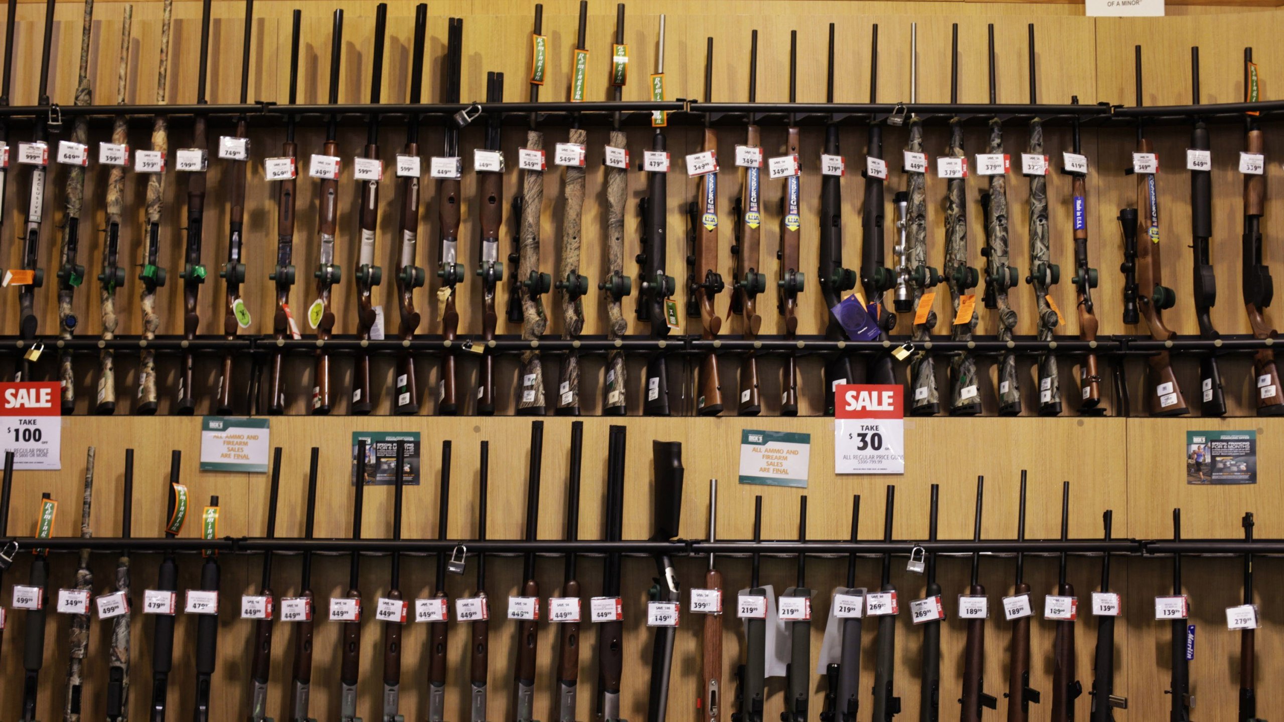 Dick's Sporting Goods has destroyed $5 million of the chain's gun inventory, its CEO said. (Credit: Victor J Blue/Bloomberg/Getty via CNN)