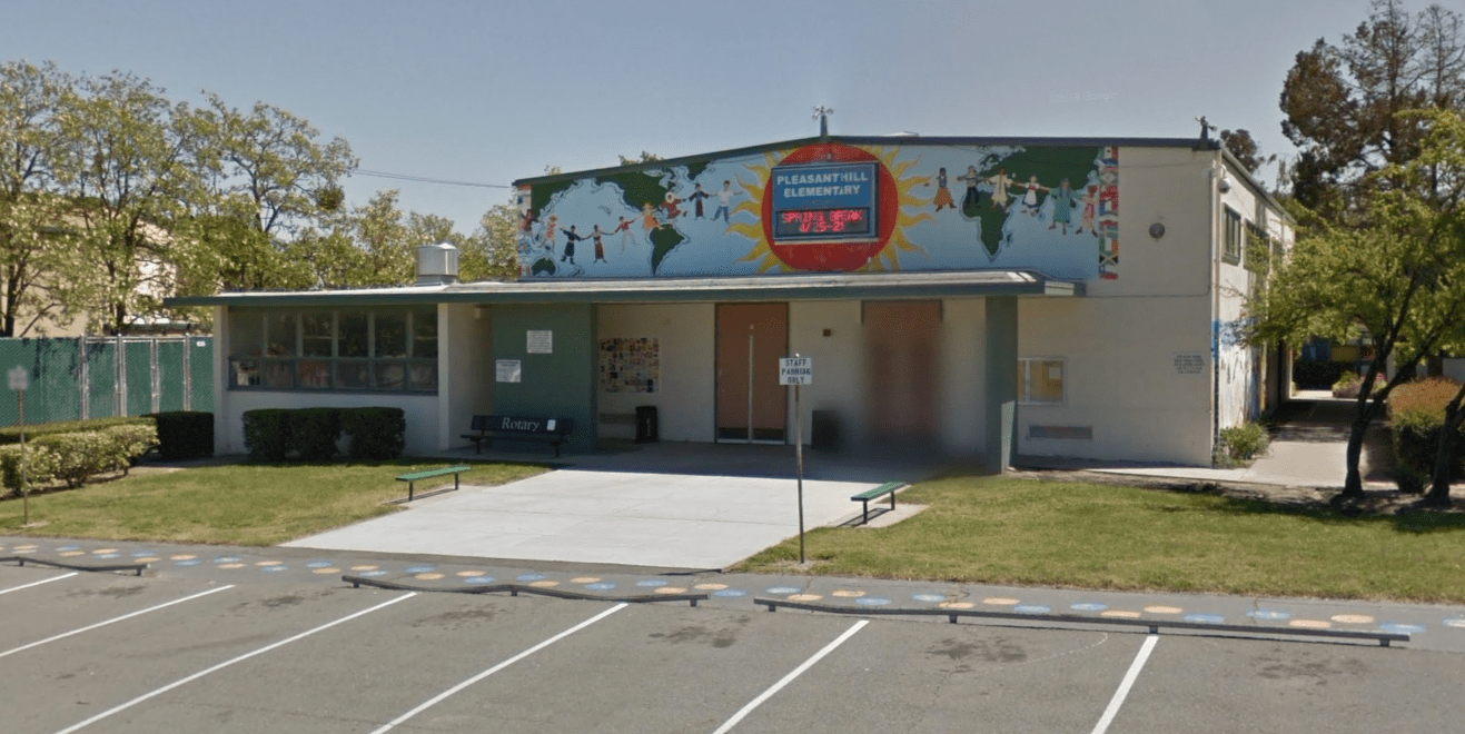 Pleasant Hill Elementary School is seen in a Google Maps Street View image.