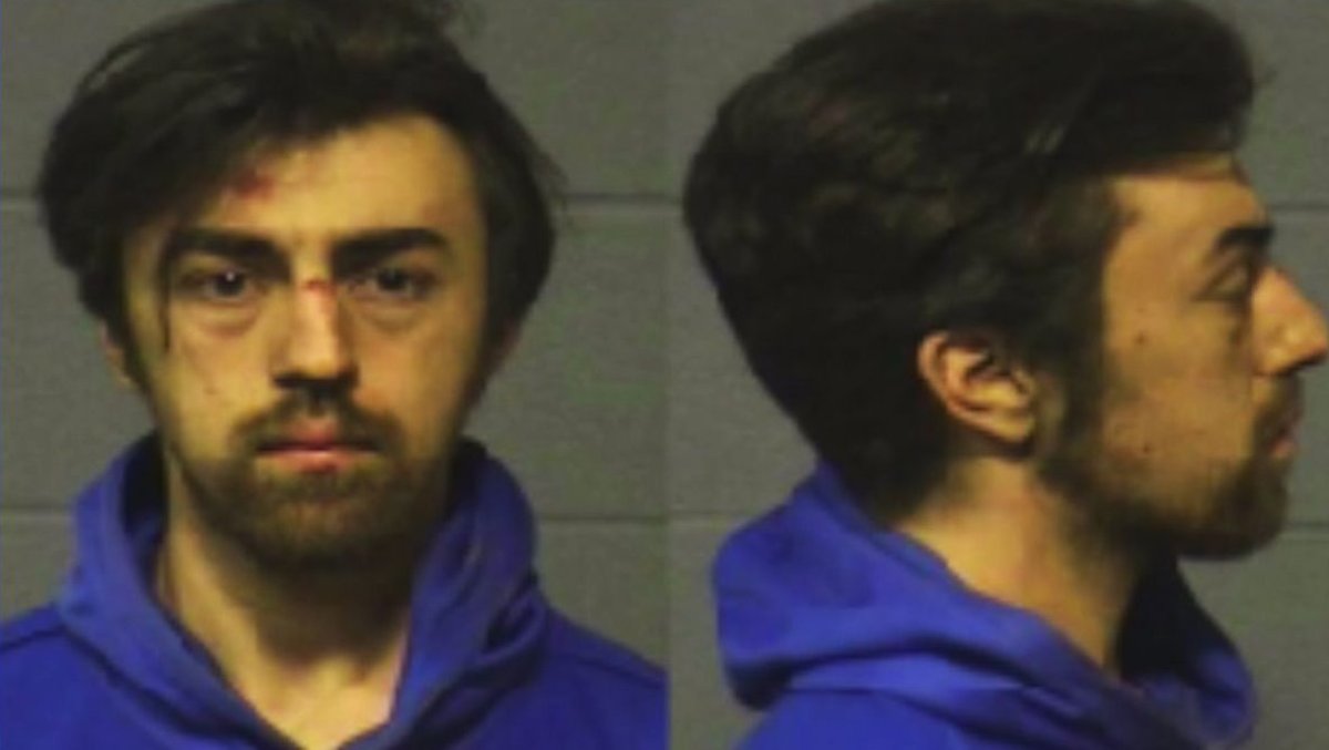 Jake Wascher is seen in undated booking photos. (Credit: Hartford Police Department via Tribune Media Wire)