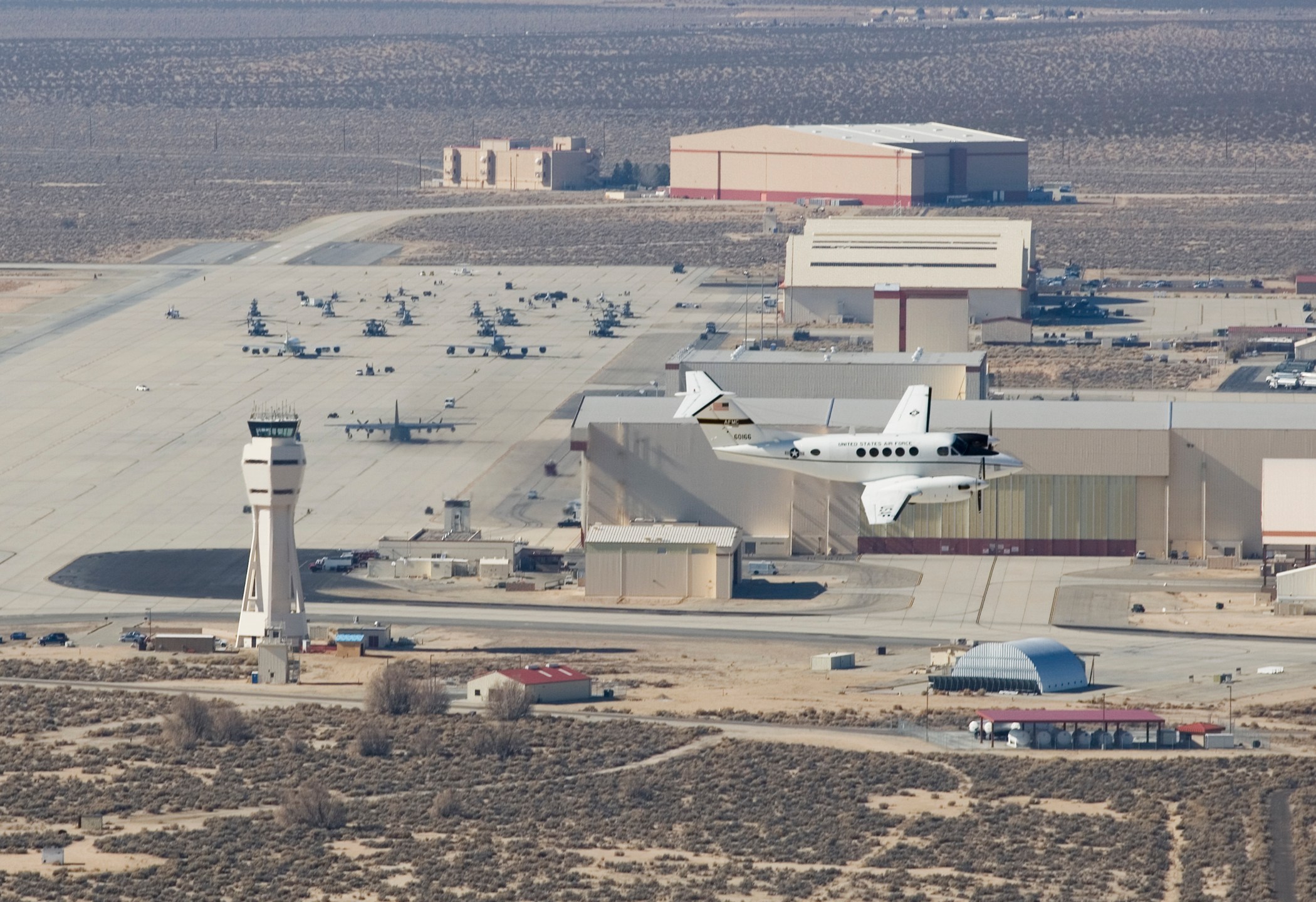 Edwards Air Force Base in Kern County is seen a file photo. (Credit: Bobbi Zapka / U.S. Air Force)