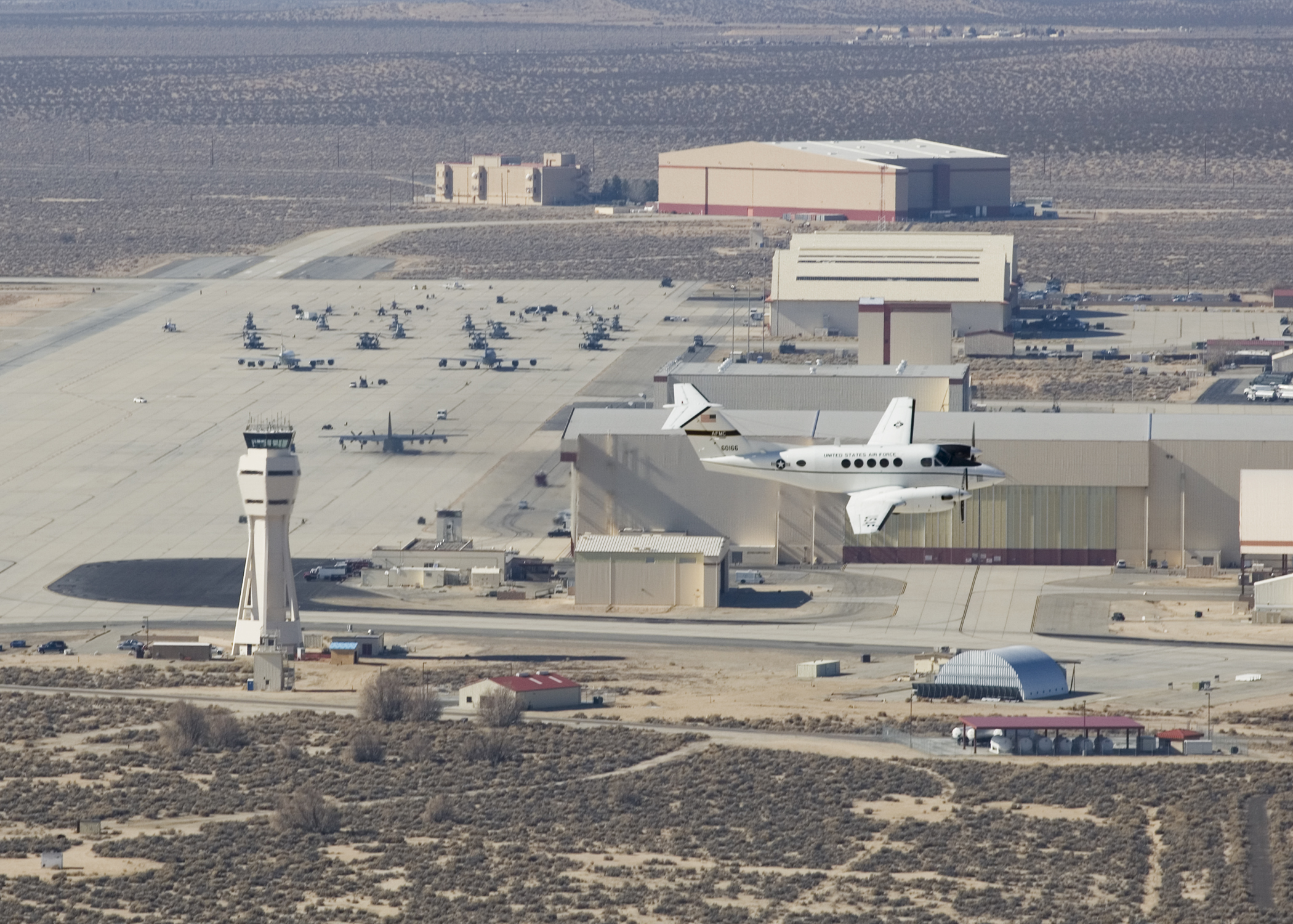 Edwards Air Force Base in Kern County is seen a file photo. (Credit: Bobbi Zapka / U.S. Air Force)