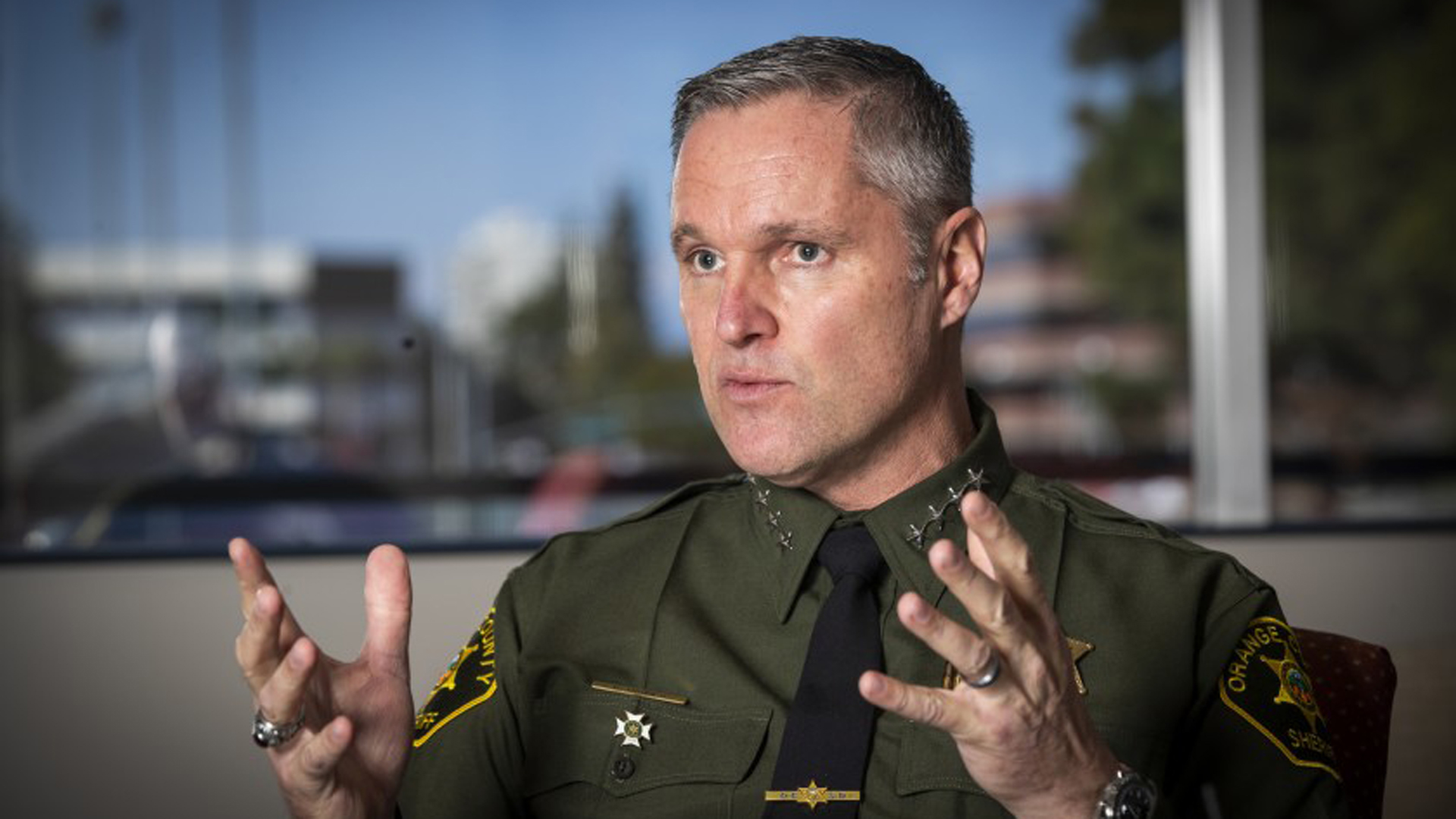 Orange County Sheriff' Don Barnes (Credit: Allen J. Chaben/Los Angeles Times)