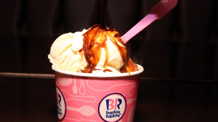 A Baskin-Robbins ice cream sundae is seen in a file photo. (Credit: Robin Marchant/Getty Images for Baskin-Robbins)