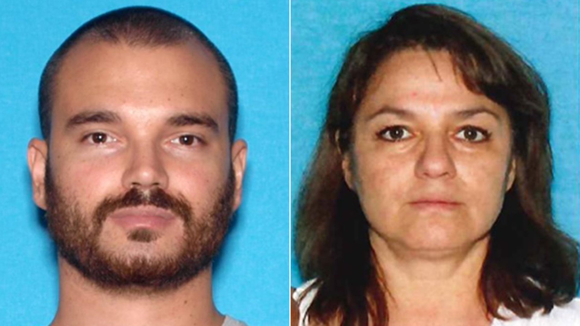 Michael John Cullen, left, and his mother Esperanza Guadalupe Cullen are shown in photos released Nov. 8, 2019, by Simi Valley police.