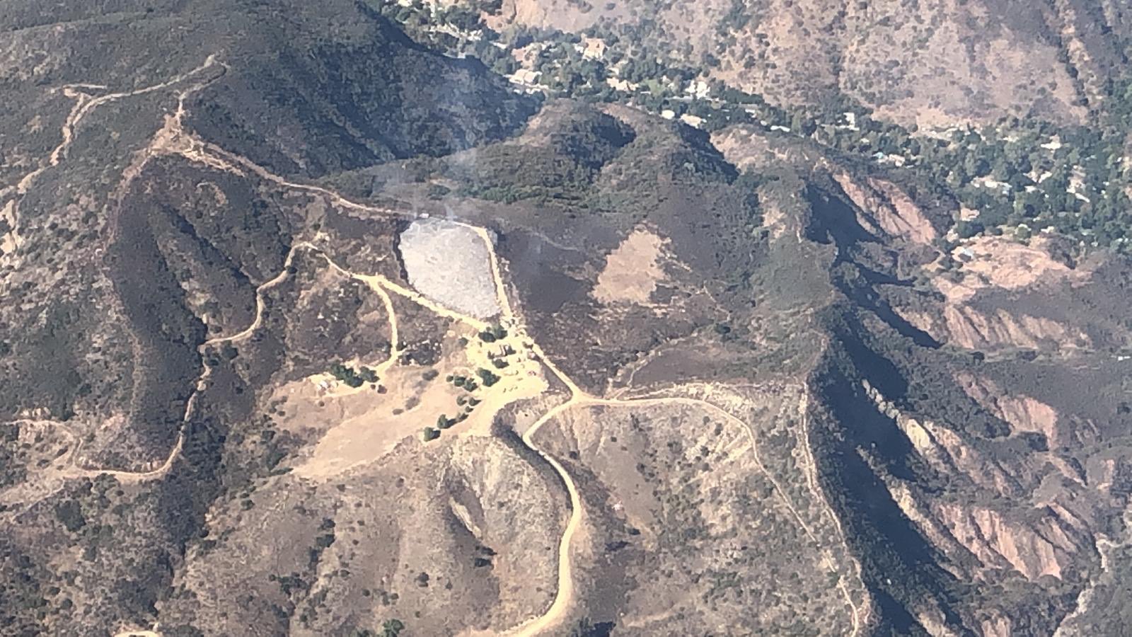 An aerial photo of the Williams Fire released by the Orange County Fire Authority on Nov. 3, 2019.